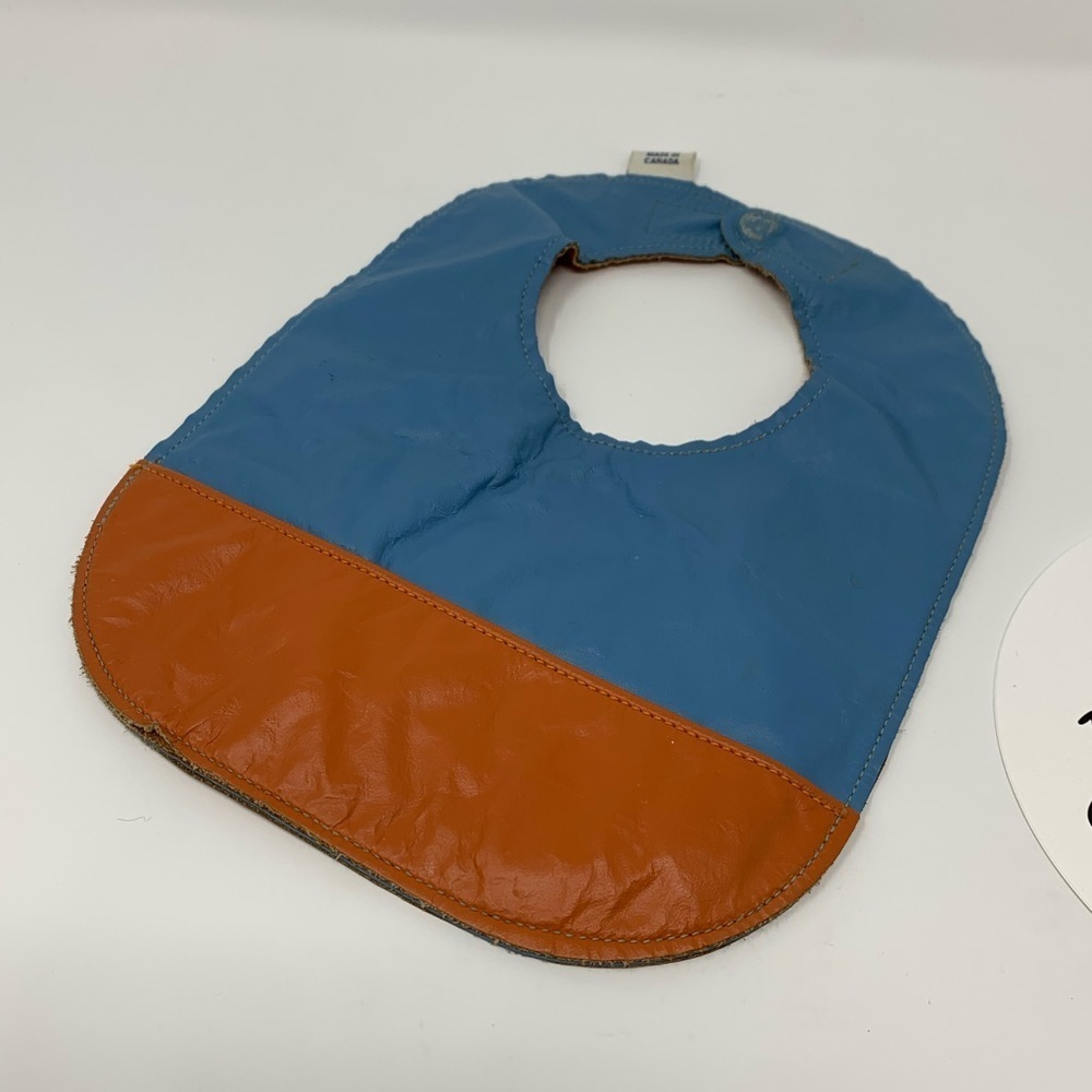 SOLD LUCKY SPILLS MALLY BIB MAGNETIC REVERSIBLE LEATHER - Picture 2 of 6